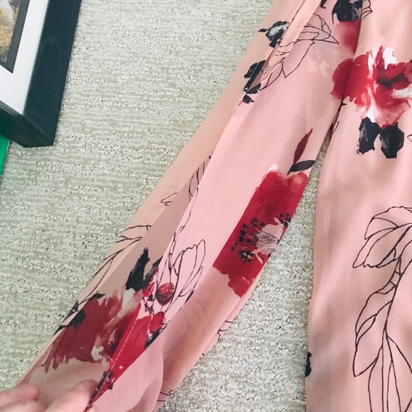 Charlotte Russe Floral Long Sleeve Dress - Picture 3 of 4